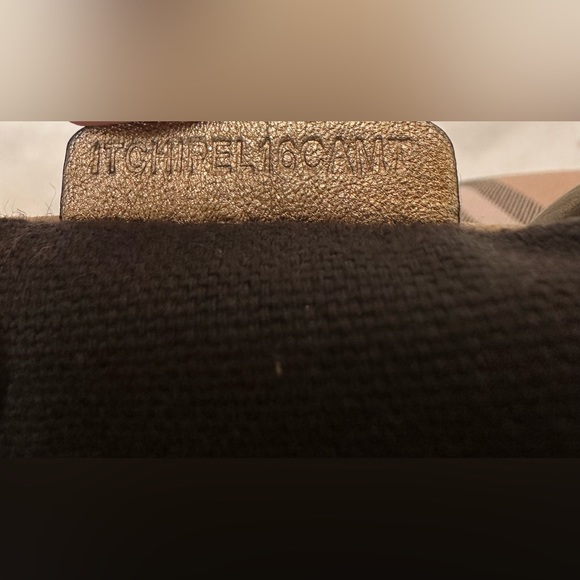 Burberry Gold Leather Haymarket Coated Canvas Canterbury Good used condition - Picture 16 of 16